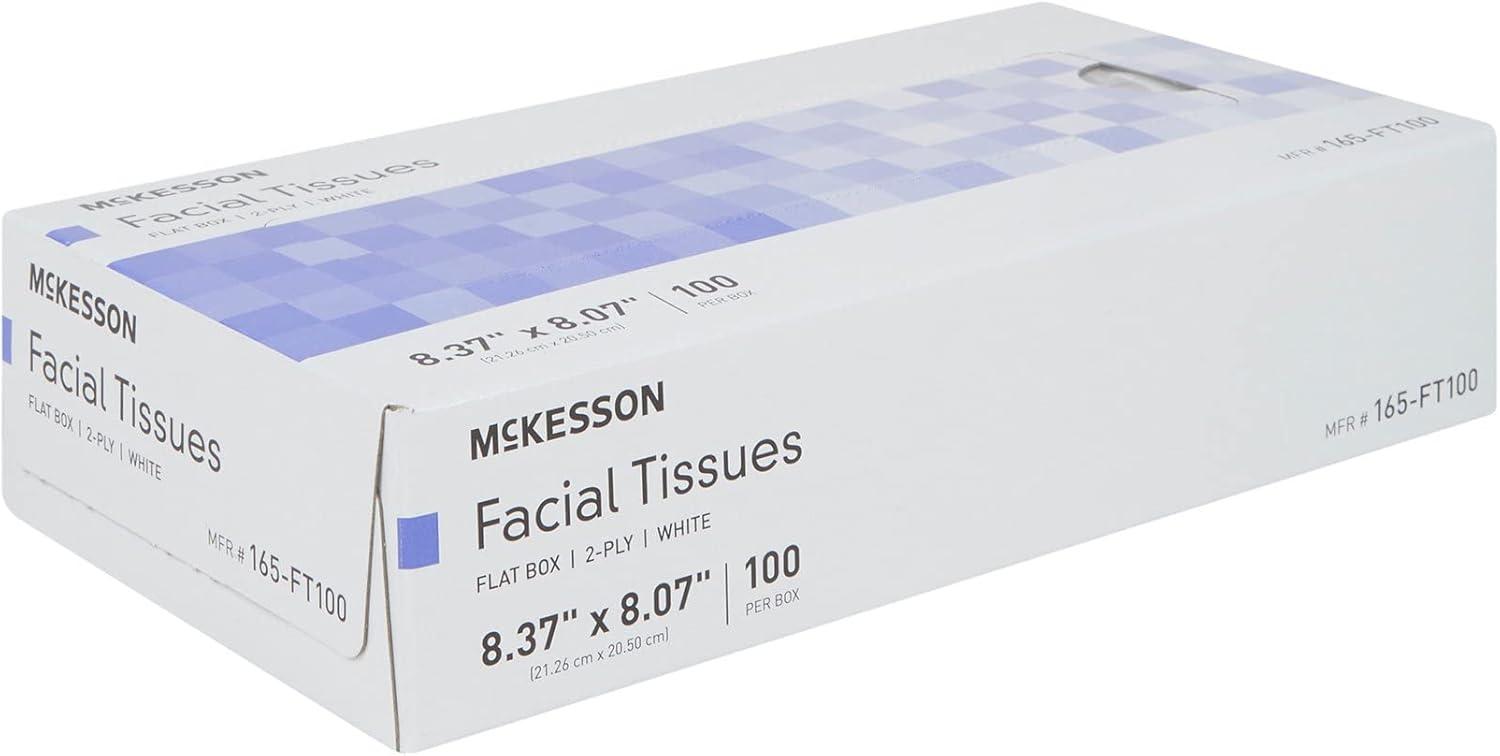 image:imageMcKesson Facial Tissues Boxes 100 Count Tissue 2Ply20 Count Pack of 5