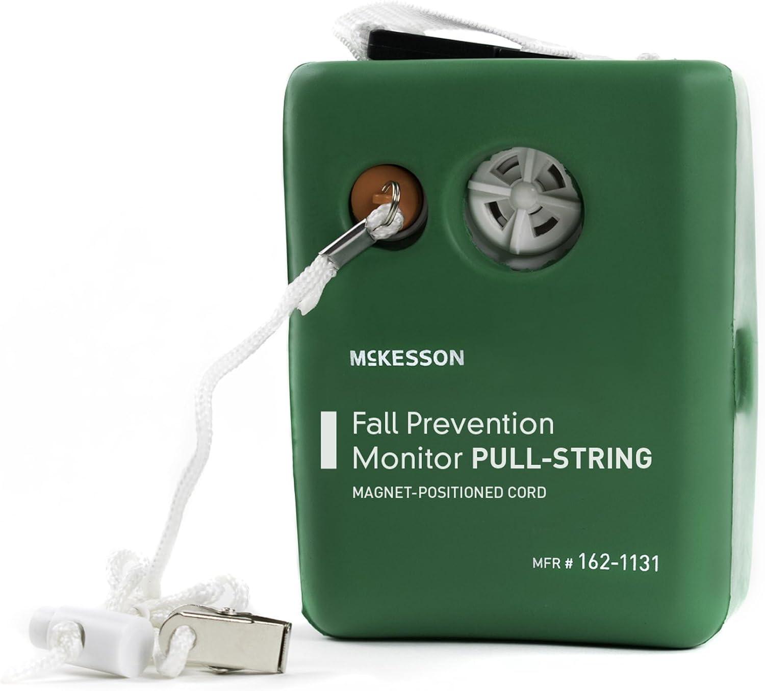 image:imageMcKesson Fall Prevention Monitor PullString Activation ImpactResistant Foam Cover Adjustable PullCord and Garment Clip Green 1 Count