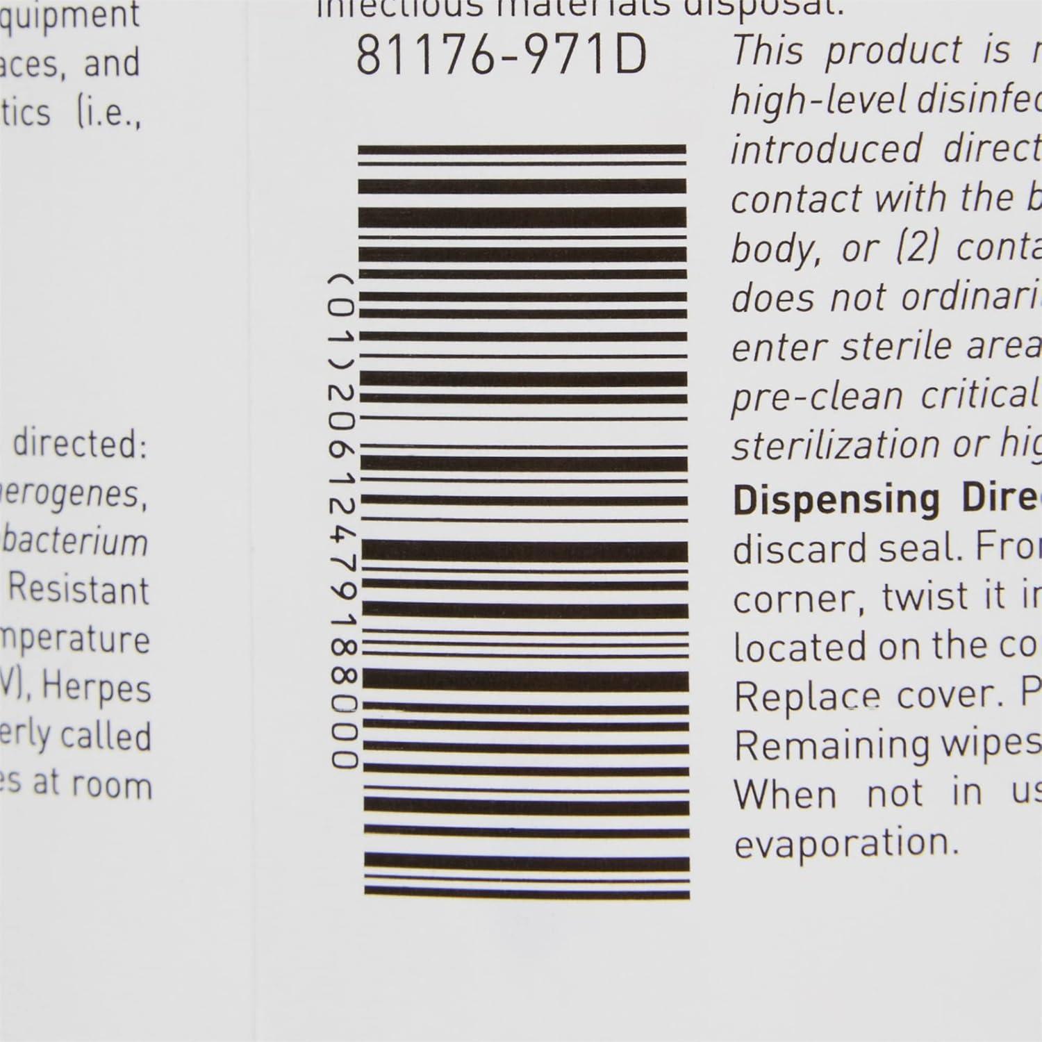 image:imageMcKesson Germicidal Wipes 1920 Count Disinfecting Wipes Alcohol Cleaning Disinfectant Wipes Hospital Grade MultiSurface Wipes 160 Wipes 12 Pack160 Count Pack of 12