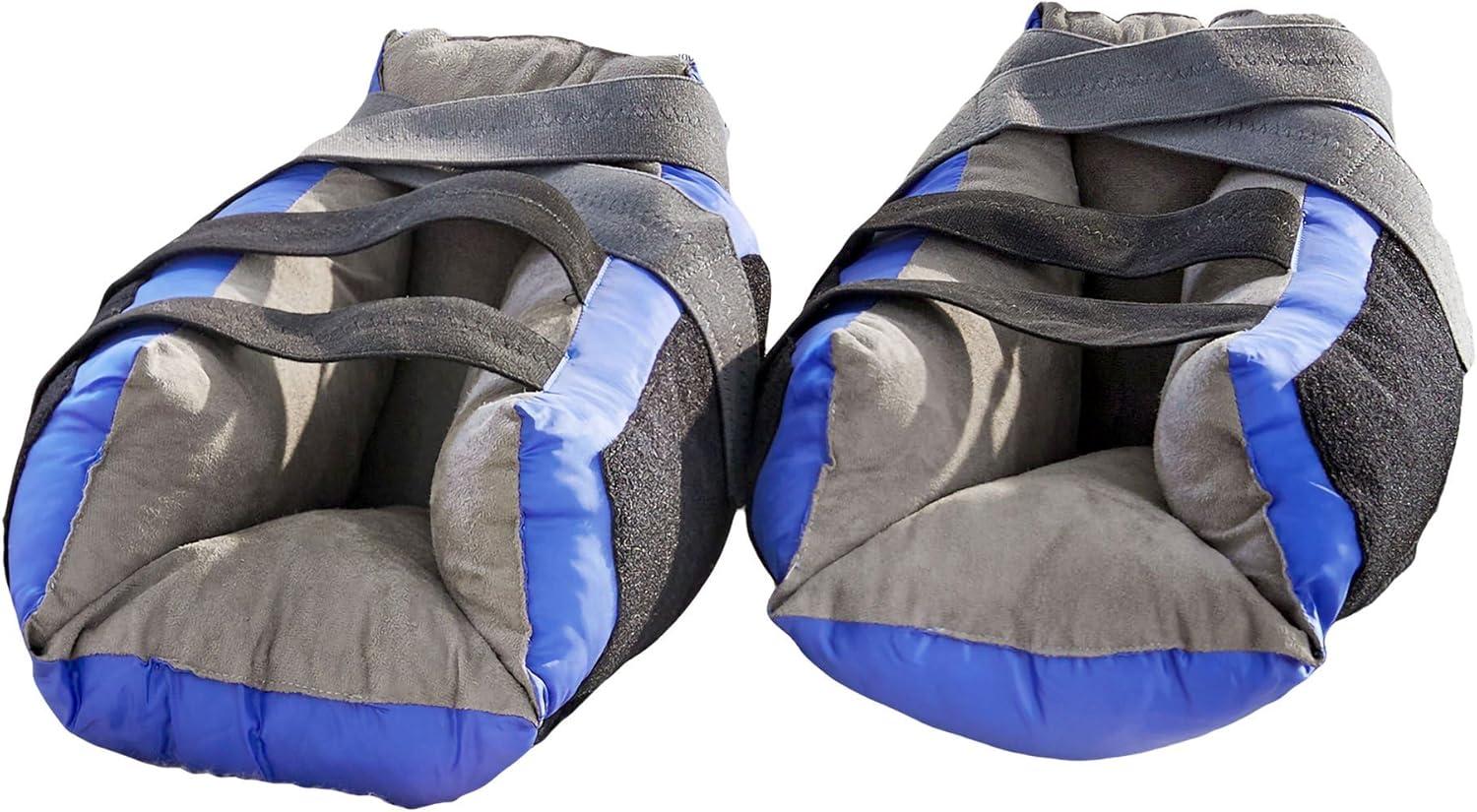 image:imageMcKesson Heel Protector BlackBlue One Size Fits Most Hook and Loop Strap Fastening 167305 2 Ct2 Count