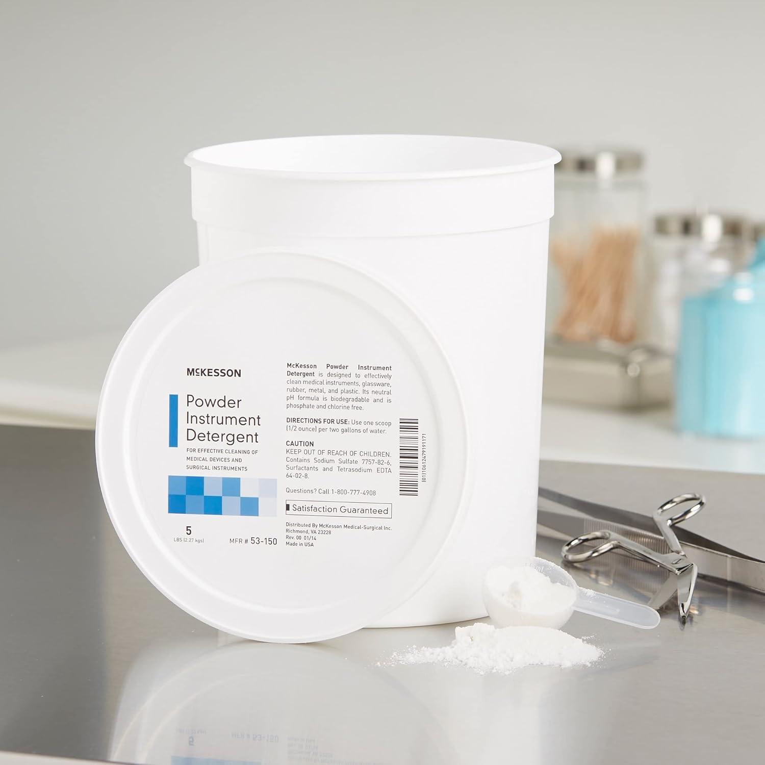 image:imageMcKesson Instrument Detergent Powder Concentrate in a Pail Citrus Scent 5 lbs 1 Count 6 Packs 6 Total