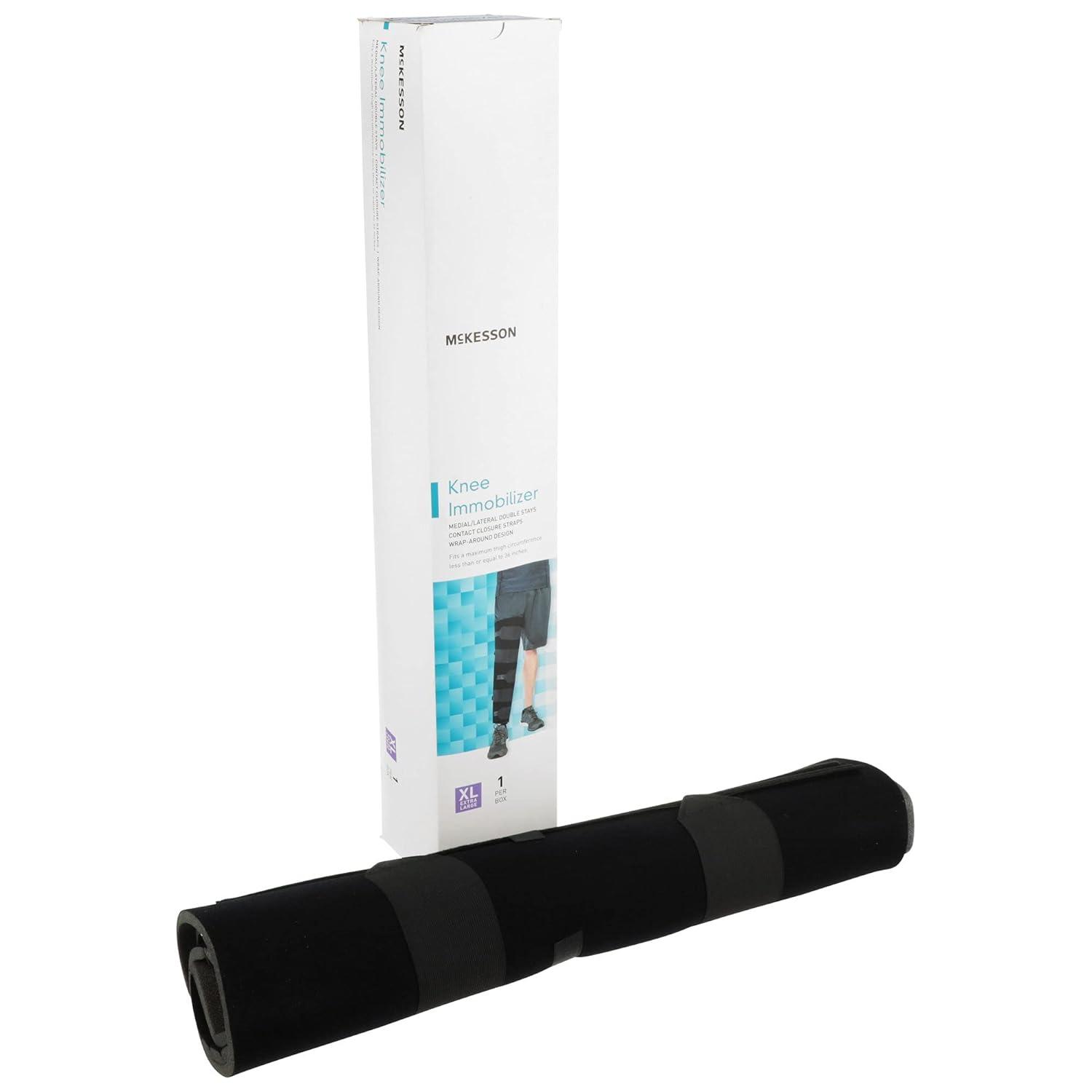 image:imageMcKesson Knee Immobilizer Brace Adjustable Leg Straightener XL 24 in 1 Count