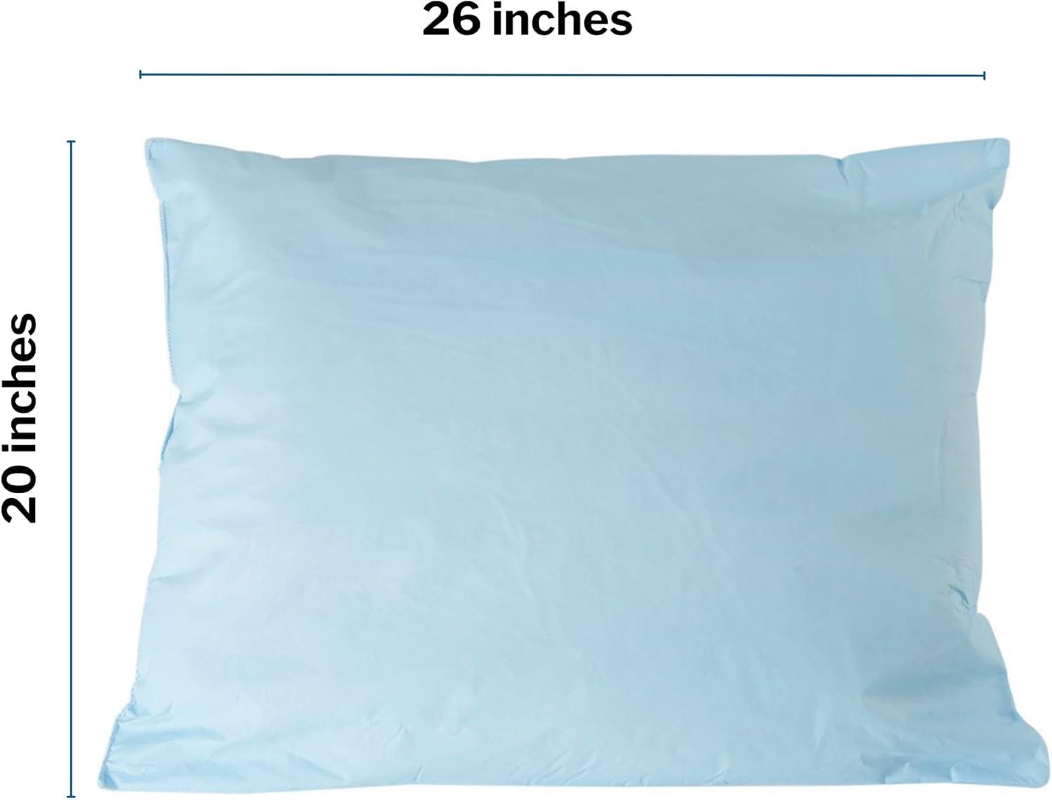 image:imageMcKesson Medical Pillow 12 Count Limited Reusable Hospital Bed Pillows Fluid Moisture and StainResistant Blue 20 in x 26 in20 x 26 Inches 1 Count