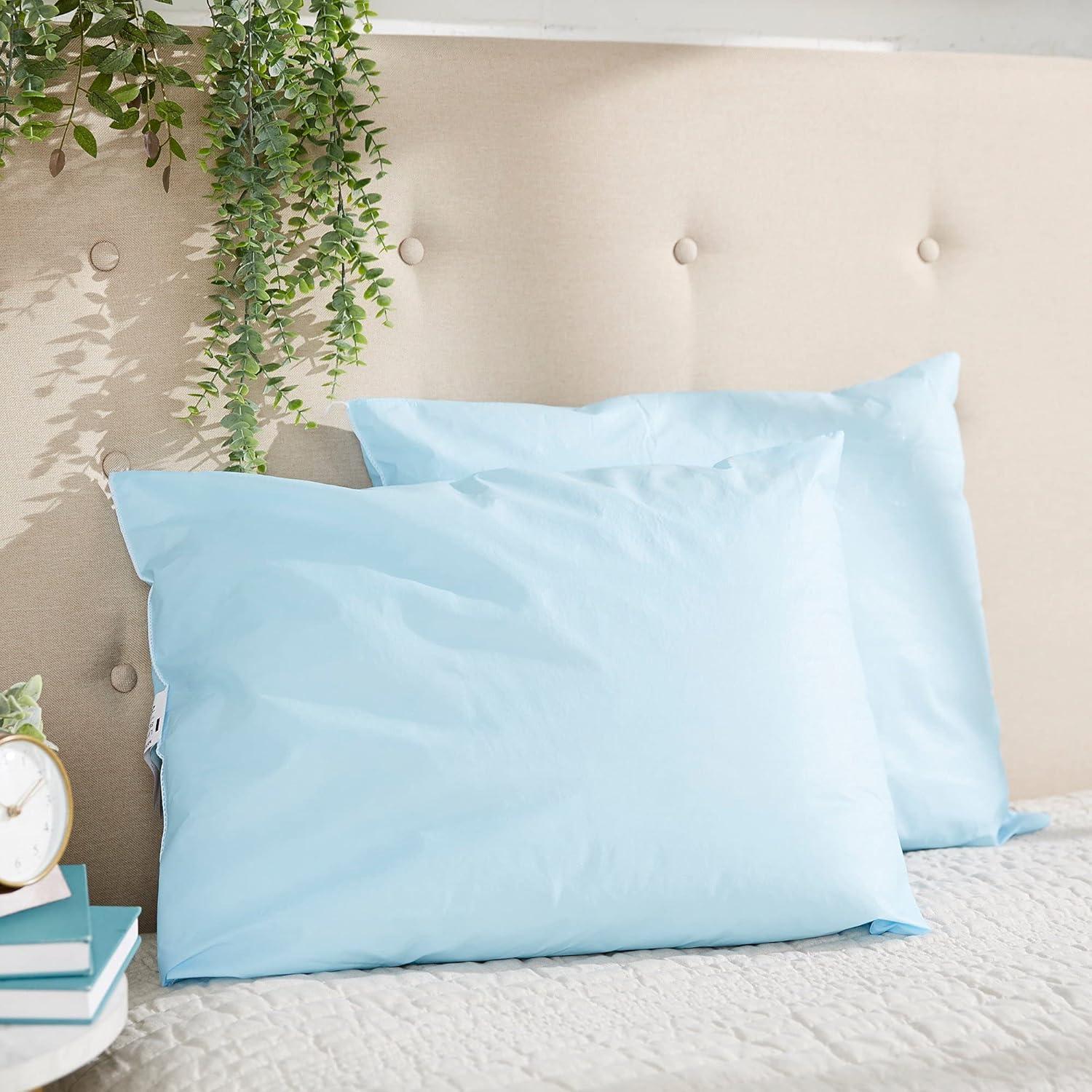 image:imageMcKesson Medical Pillow 12 Count Limited Reusable Hospital Bed Pillows Fluid Moisture and StainResistant Blue 20 in x 26 in20 x 26 Inches 12 Count