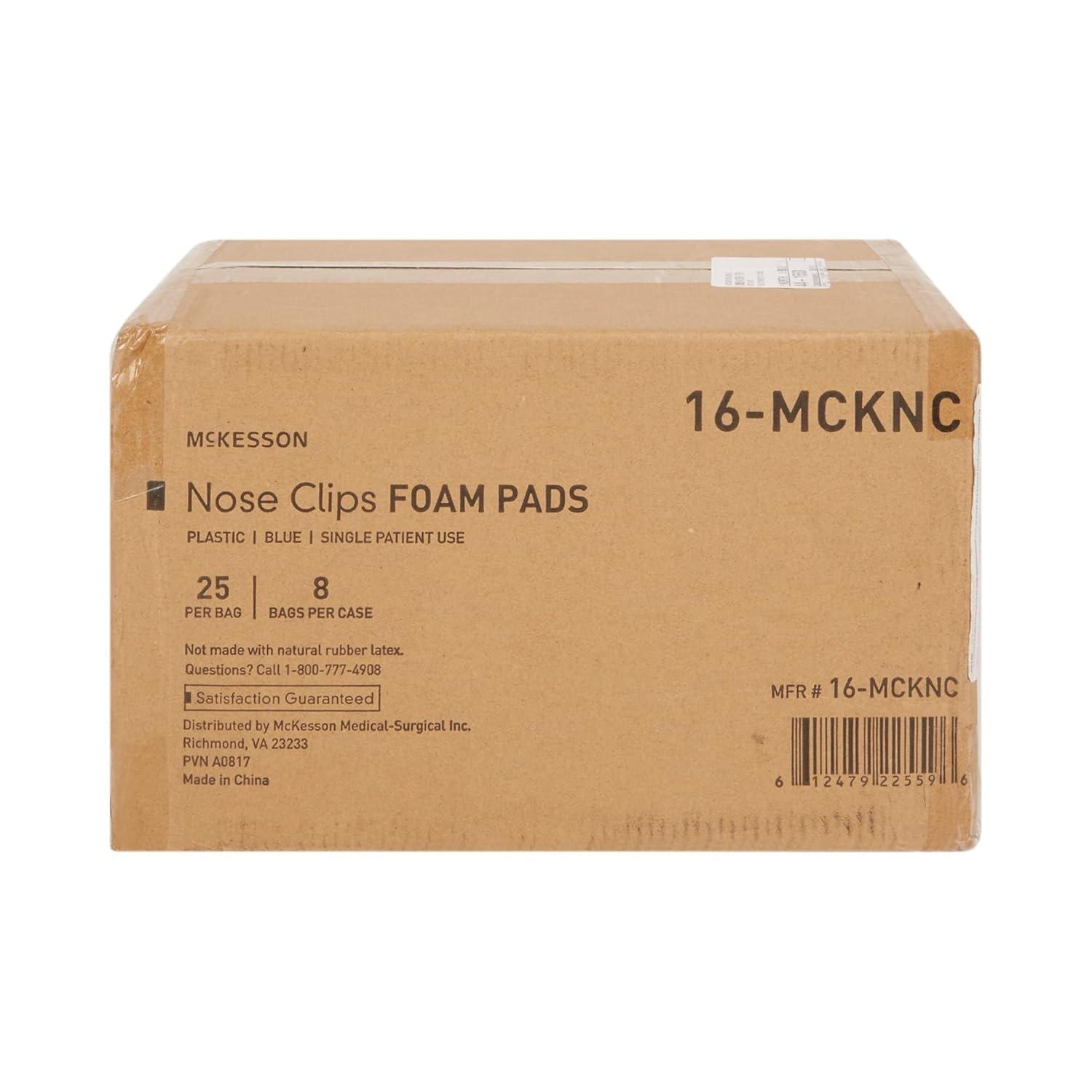 image:imageMcKesson Nose Clips Disposable Plastic and Rubber Blue for Spirometry Testing Comfortable Fit for All Sizes 25 Count 8 Packs 200 Total200