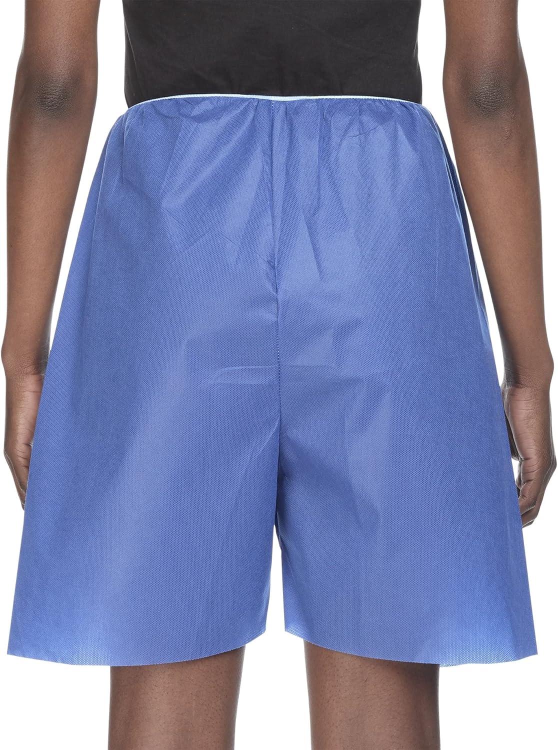 image:imageMcKesson Patient Exam Shorts Disposable NonWoven Material Elastic Waist Blue Fits 28 in to 34 in Waist Size Medium 25 Count