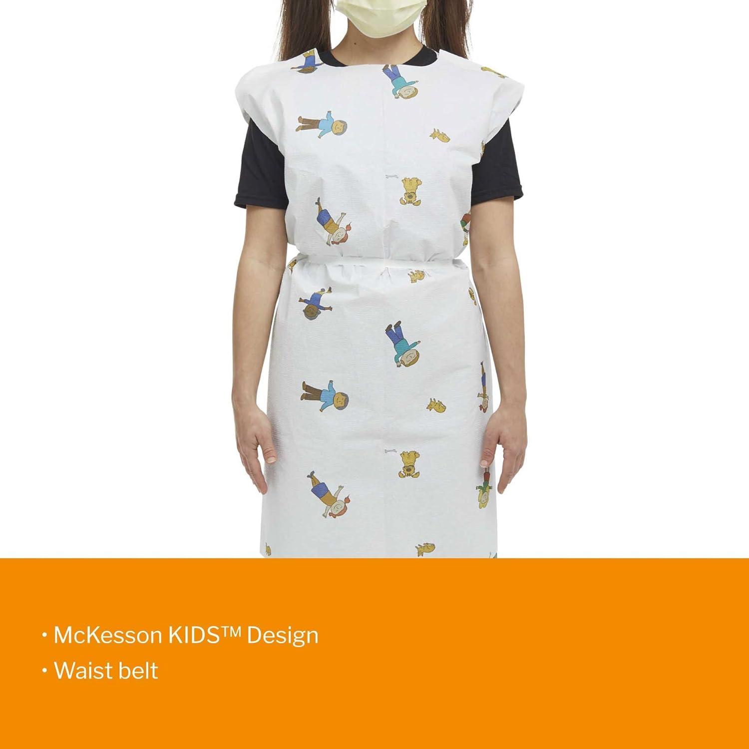 image:imageMcKesson Pediatric Exam Gown Disposable Waist Belt Short Sleeve Unisex McKesson Kids Print Design 21 in x 36 in 50 CountKid Design McKesson KIDS Print