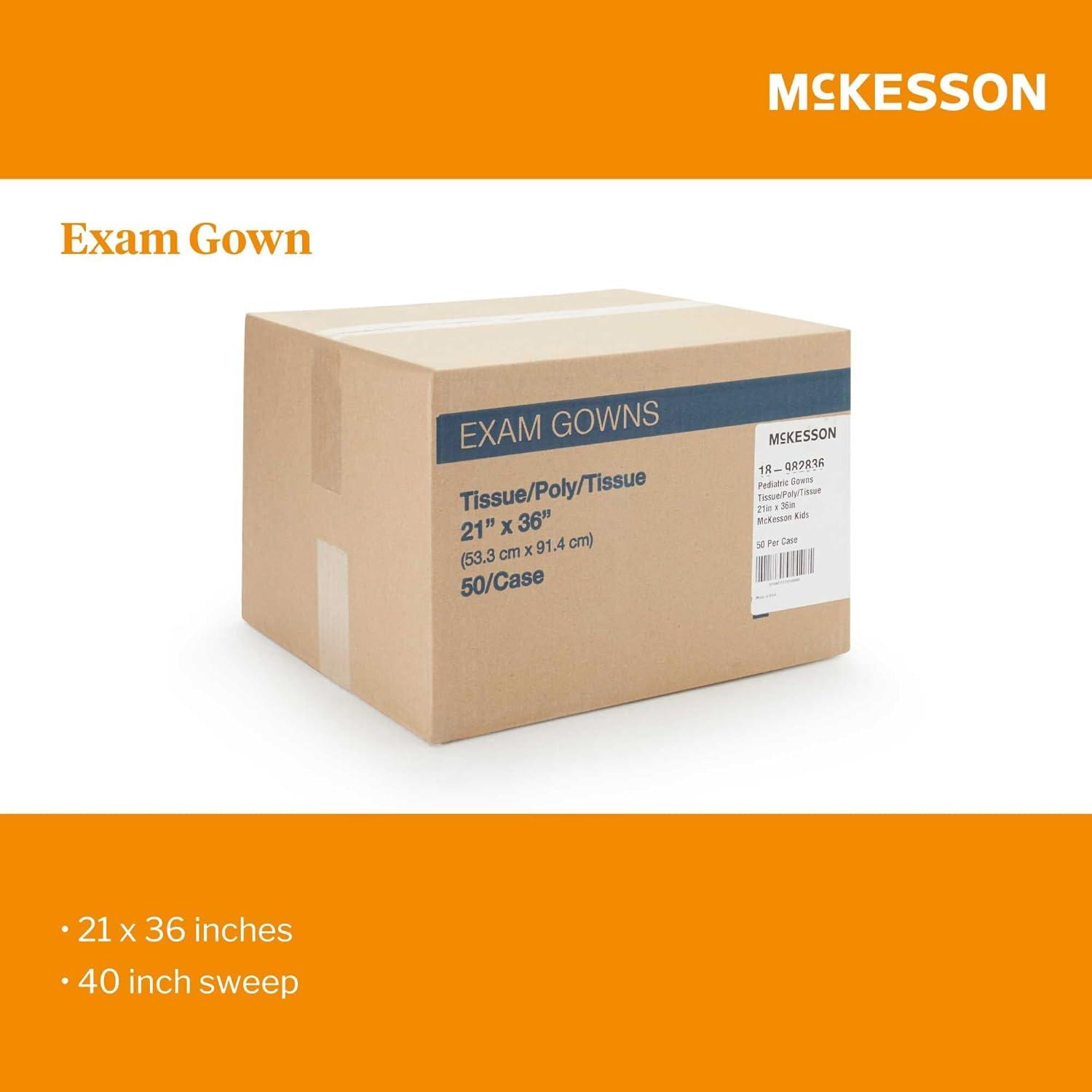 image:imageMcKesson Pediatric Exam Gown Disposable Waist Belt Short Sleeve Unisex McKesson Kids Print Design 21 in x 36 in 50 CountKid Design McKesson KIDS Print