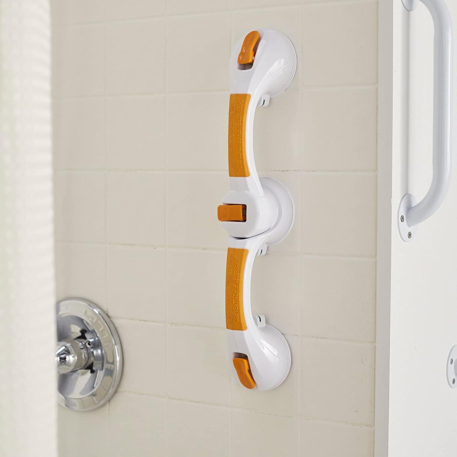 image:imageMcKesson Plastic Rotating Suction Cup Bathroom Grab Bar 975 L 1 Count1934 Inch Length 3 ct