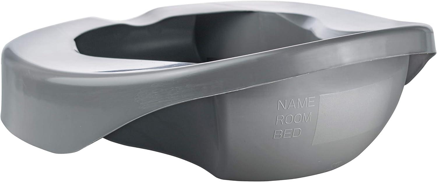 image:imageMcKesson Pontoon Bedpans Plastic Graphite 2 qt 250 lbs Weight Capacity 1 Count