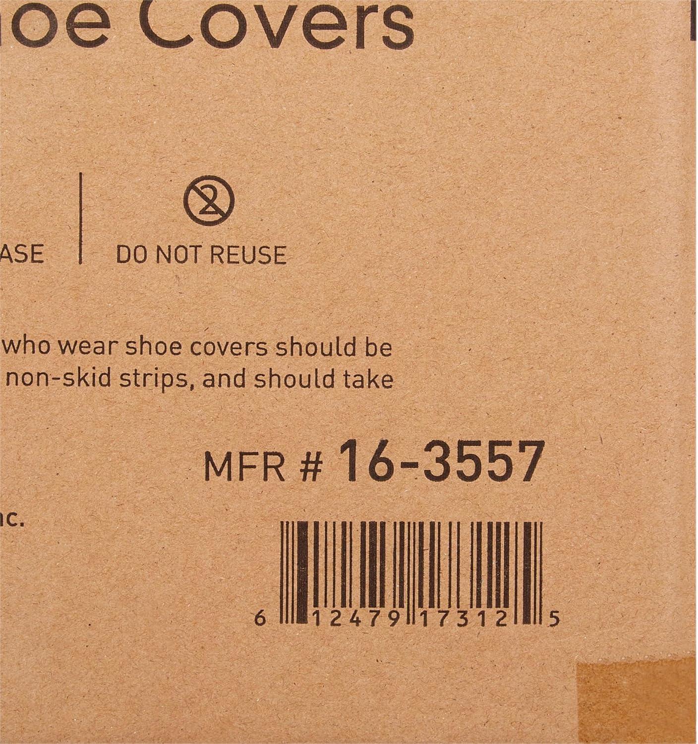 image:imageMcKesson Shoe Covers Disposable Universal Shoe High Elastic Closure NonSkid Sole NonSterile Blue XL 200 Pairs