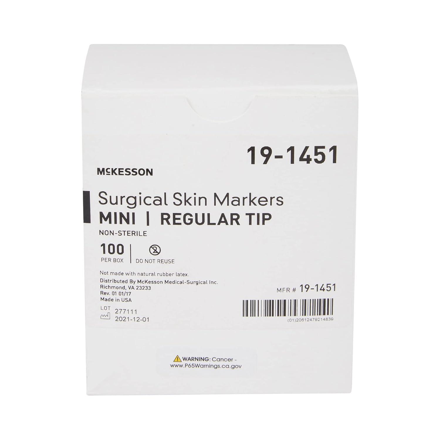 image:imageMcKesson Surgical Skin Marker Pack of 100 Medical or Tattoo Stencil Pen Violet Ink Mini Size