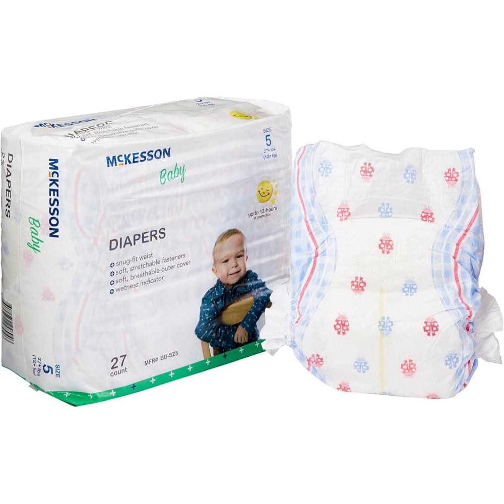 image:imageMcKesson Baby Diapers Size 5 Over 27 lbs 27 Count 1 Pack
