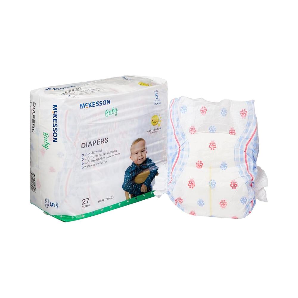 image:imageMcKesson Baby Diapers Size 5 Over 27 lbs 27 Count 4 Packs 108 Total