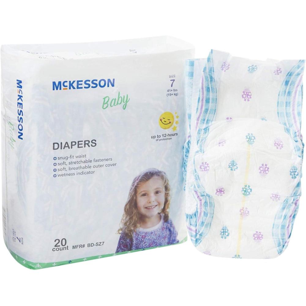 image:imageMcKesson Baby Diapers for Newborns Disposable Breathable Navel CutOut 0 to 10 lbs 20 Count 6 Packs 120 Total1 Count Pack of 20