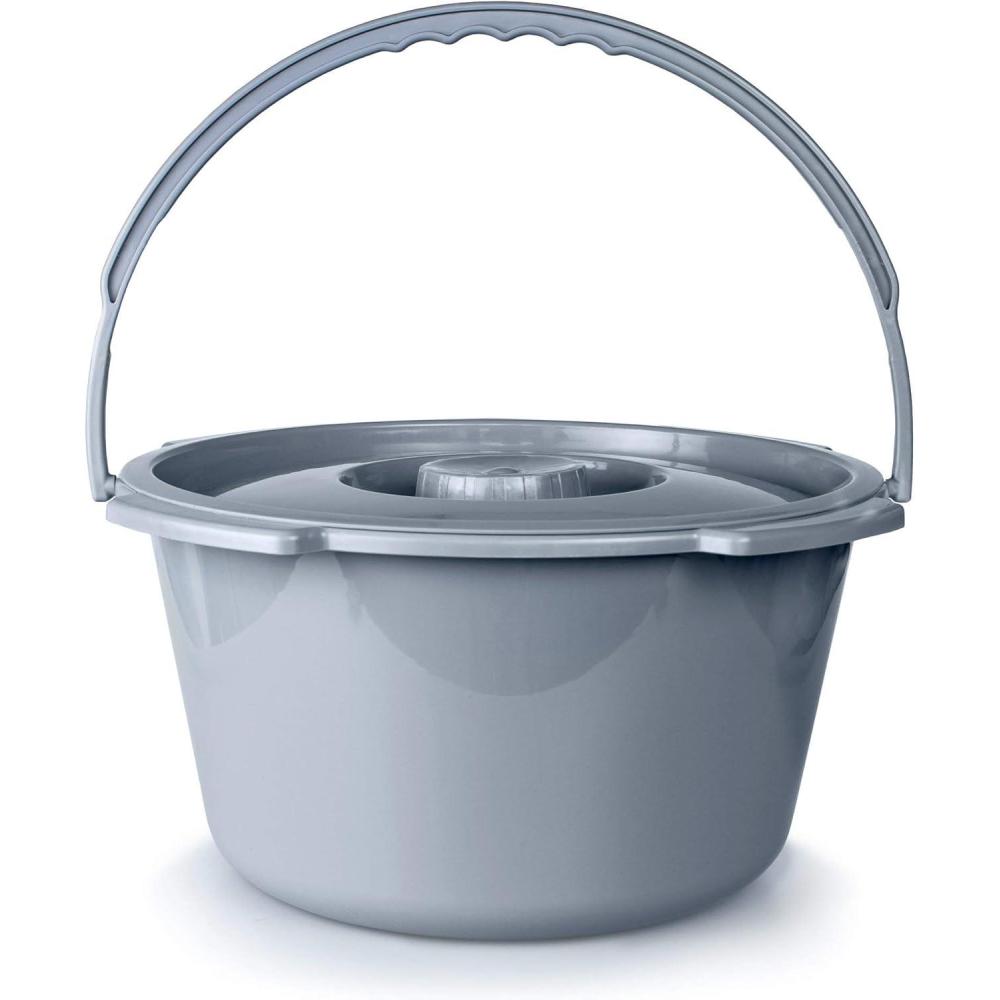image:imageMcKesson Commode Replacement Bucket with Handle and Lid 75 qt 12 Count12 Count Pack of 1