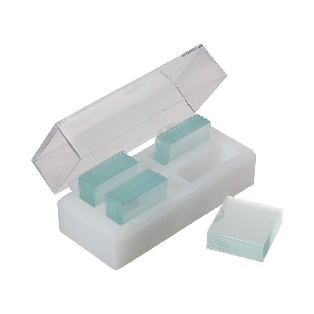 image:imageMcKesson Cover Glass 2 Thickness Microscope Cover Glass Clear Precleaned 22 mm x 22 mm 10 Count
