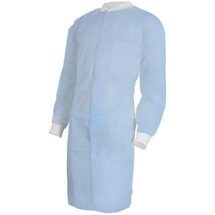 image:imageMcKesson Disposable Lab Coat Durable Breathable and Lightweight Full Protection Universal Fit with Three Pockets Blue SmallMedium 30 Count