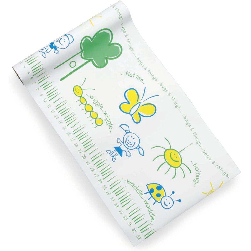 image:imageMcKesson Exam Table Paper Barrier Protection Crepe Pediatric Table Paper White with Bugs and Things 14 in x 125 ft 6 Count