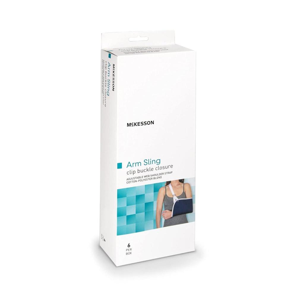 image:imageMcKesson ExtraSmall Arm Sling For Injured Shoulder or Wrist Adjustable Strap to Immobilize Injury Unisex Design for Left and Right Arm 525 x 125 6 Count