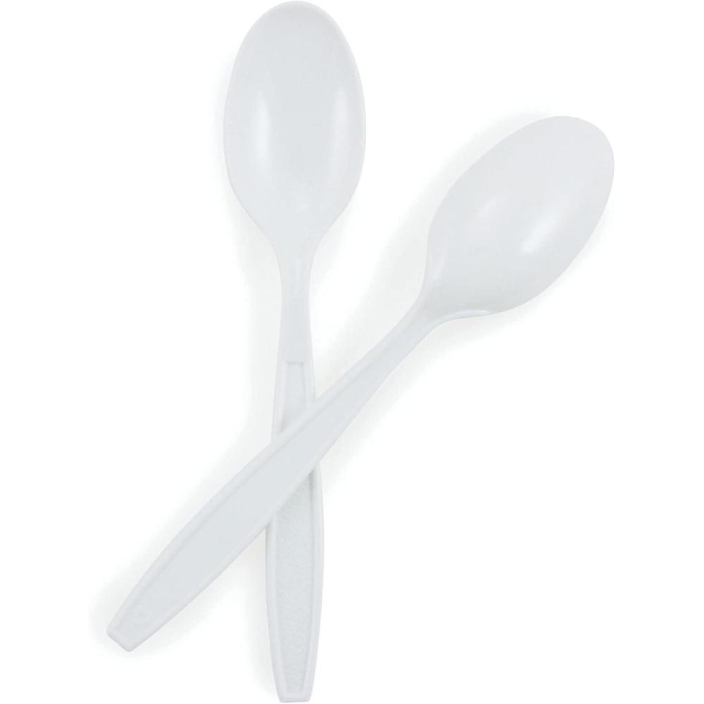 image:imageMcKesson General Purpose Plastic Spoons White Polypropylene NonSterile Disposable 1000 Count