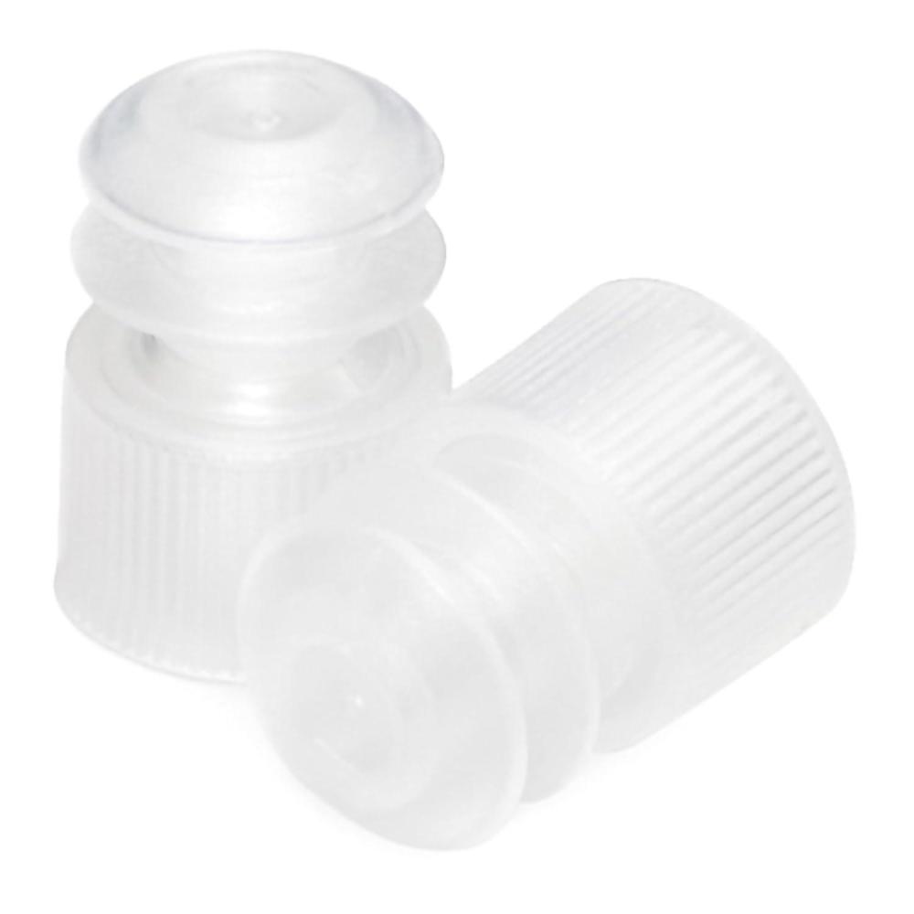 image:imageMcKesson NonSterile Natural Polyethylene Flanged Tube Closures 12 mm 1000 Count
