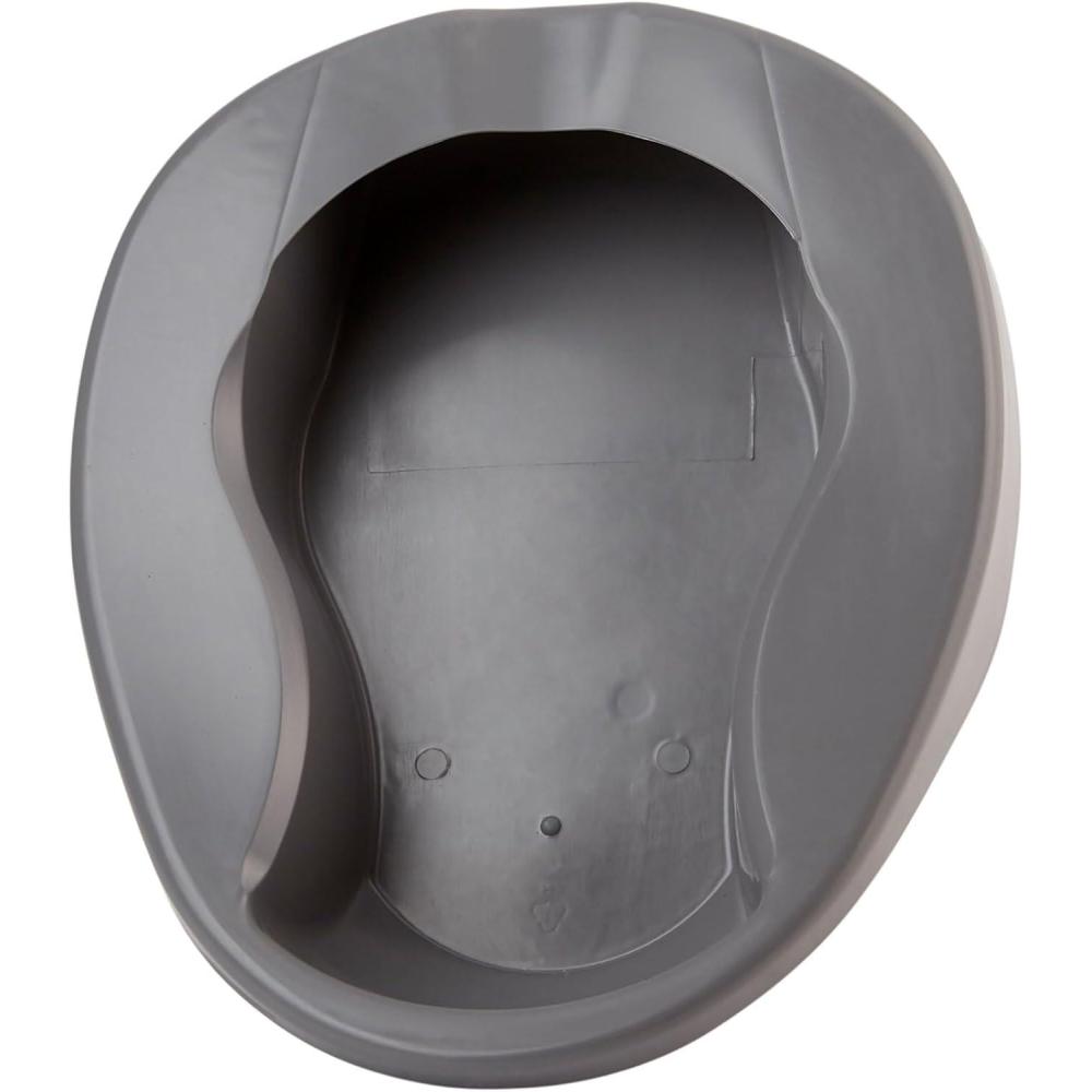 image:imageMcKesson Pontoon Bedpans Plastic Graphite 2 qt 250 lbs Weight Capacity 20 Count