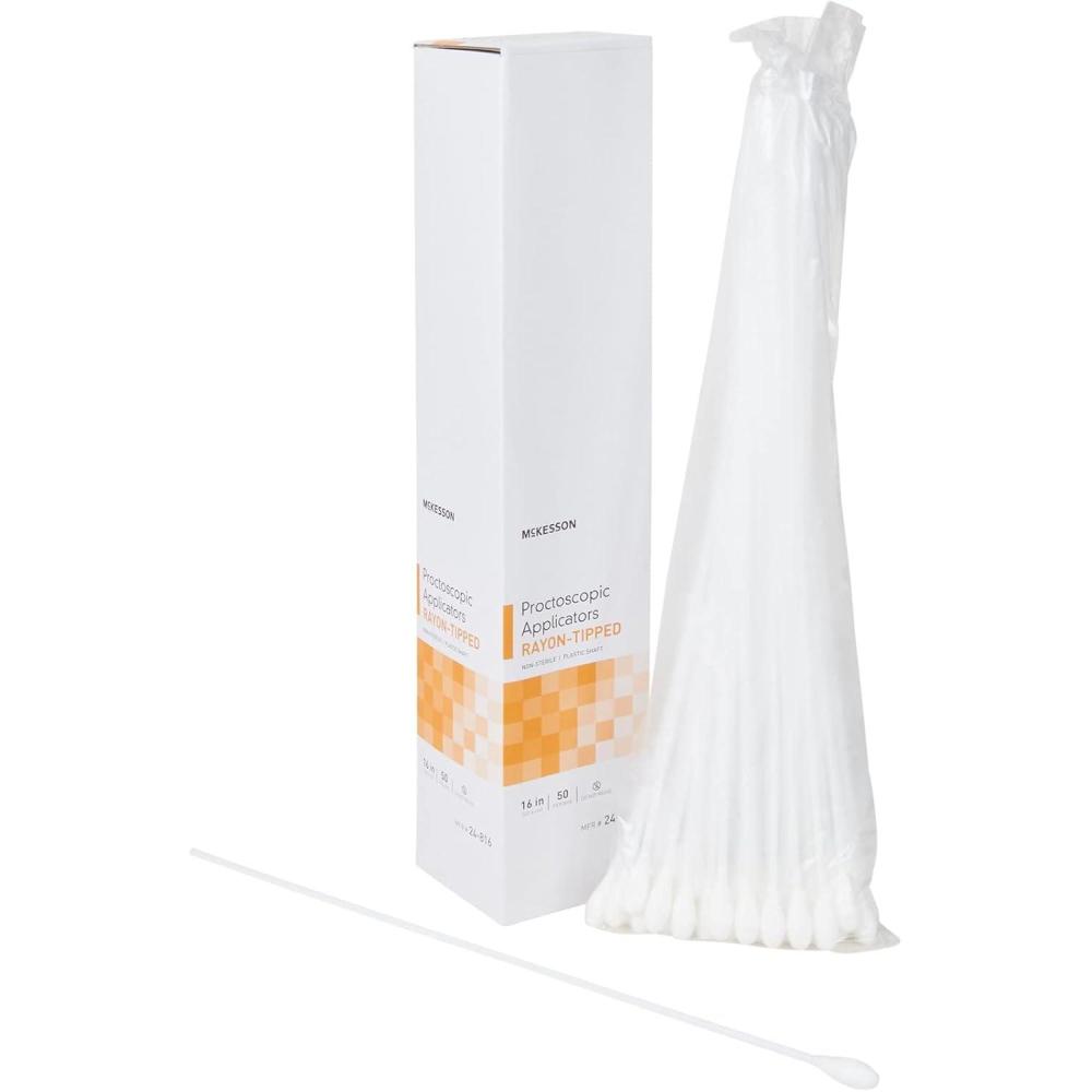image:imageMcKesson Proctoscopic Applicators NonSterile RayonTipped 16 in 50 Count