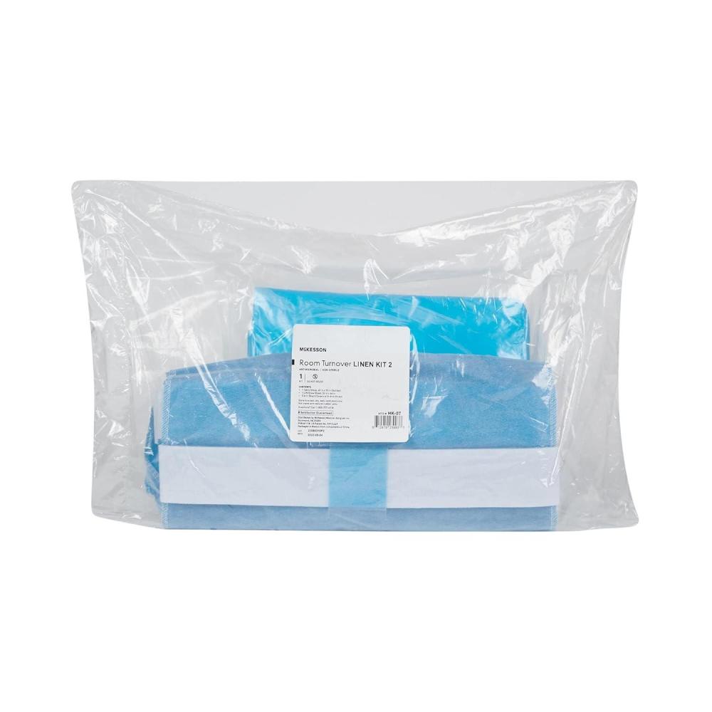 image:imageMcKesson Room Turnover Linen Kit  Arm Board Covers with Arm Straps Table Sheet Lift and Draw Sheet 1 Count 20 Packs 20 Total