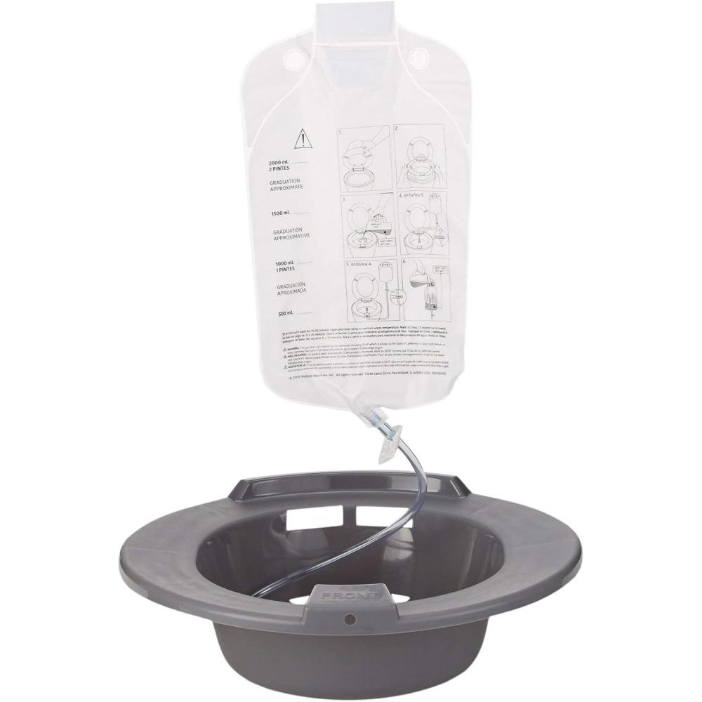 image:imageMcKesson Sitz Bath with 2000 mL Bag Plastic Graphite 500 mL Increments up to 2000 mL 10 Count