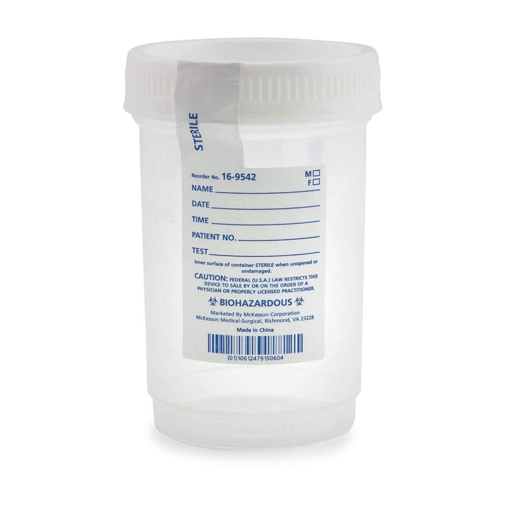 image:imageMcKesson Specimen Containers Sterile Pneumatic Tube Systems WideMouth 4 oz 300 Count300
