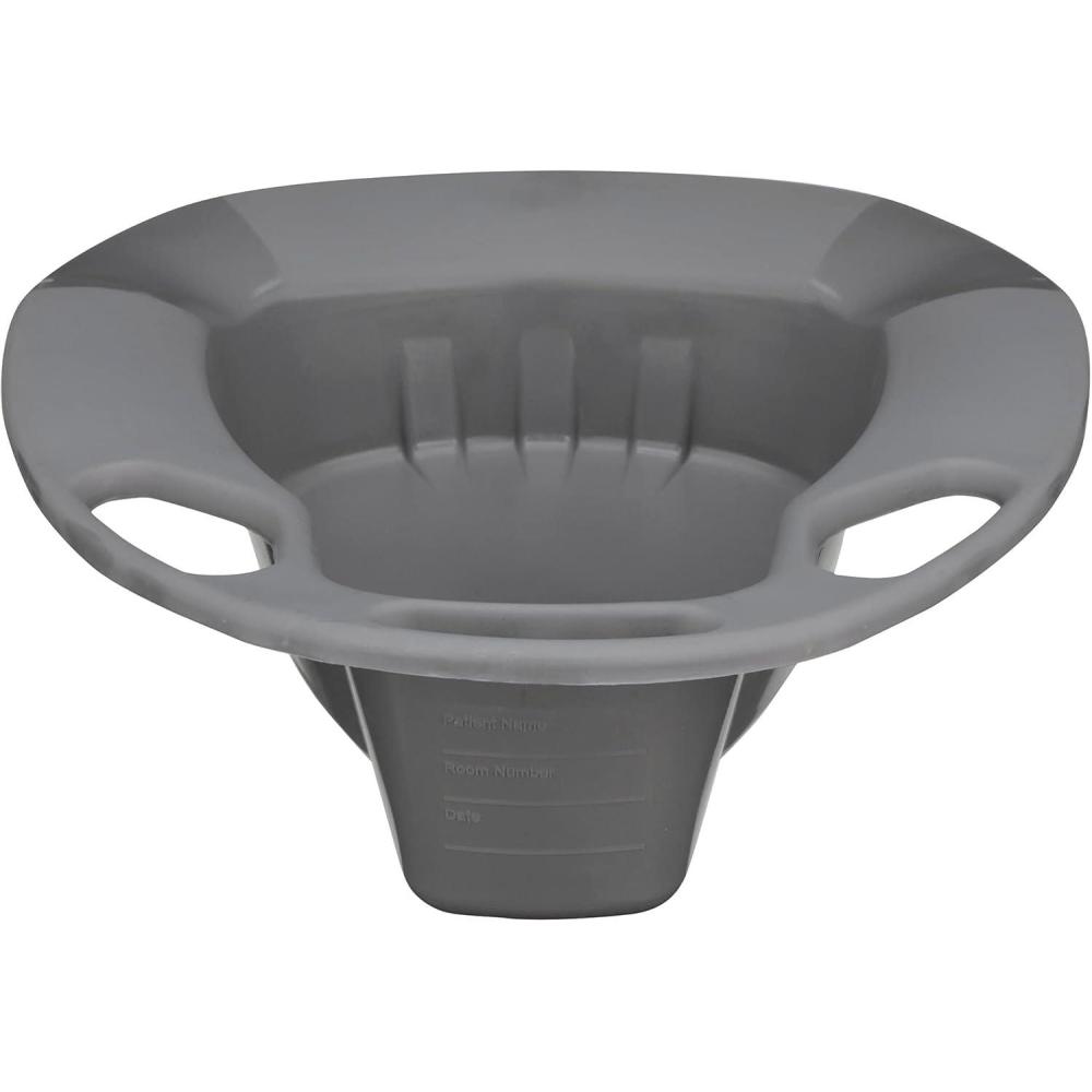 image:imageMcKesson Stackable Bedpans Plastic Graphite 2 qt 250 lbs Weight Capacity 50 Count