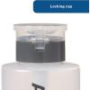McKesson Alcohol Dispenser with Imprint – Polyethylene with Locking Cap – Translucent, 9 oz, 4 3/4 in x 2 1/2 in, 1 Count
