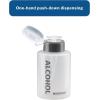 McKesson Alcohol Dispenser with Imprint – Polyethylene with Locking Cap – Translucent, 9 oz, 4 3/4 in x 2 1/2 in, 1 Count