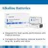McKesson Alkaline 9V Batteries, 9 Volt, Long Lasting, 10 Count, 1 Pack