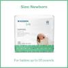 McKesson Baby Diapers for Newborns – Disposable, Breathable, Navel Cut-Out – 0 to 10 lbs, 20 Count, 6 Packs, 120 Total(Newborn (Pack of 20))