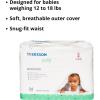 McKesson Baby Diapers for Newborns – Disposable, Breathable, Navel Cut-Out – 0 to 10 lbs, 20 Count, 6 Packs, 120 Total(Size 2)