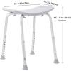 McKesson Bath Bench Without Back, Aluminum Frame, Lightweight, Adjustment, 300 lb Weight Capacity, 1 Count
