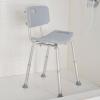 McKesson Bath Bench with Removeable Back, Aluminum Frame, Lightweight, Adjustable, 300 lbs Weight Capacity, 1 Count