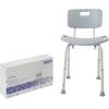 McKesson Bath Bench with Removeable Back, Aluminum Frame, Lightweight, Adjustable, 300 lbs Weight Capacity, 1 Count