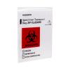 McKesson Biohazard Specimen Transport Bags – Zip Closure, with Document Pouch, Clear, Non-Sterile, No Rubber Latex – 8 in x 10 in, 1000 Count