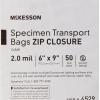 McKesson Biohazard Specimen Transport Bags for Medical Procedures – Zip Closure, Clear, Non-Sterile – 6 in x 9 in, 1000 Count