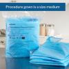 McKesson Chemotherapy Procedure Gown, Disposable – Full-Back, Waist Tie, AAMI Level 2, Unisex, Non-Sterile – Blue, Size Medium, 41 in L, 30 Count
