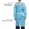 McKesson Chemotherapy Procedure Gown, Disposable – Full-Back, Waist Tie, AAMI Level 2, Unisex, Non-Sterile – Blue, Size Medium, 41 in L, 30 Count