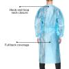 McKesson Chemotherapy Procedure Gown, Disposable – Full-Back, Waist Tie, AAMI Level 2, Unisex, Non-Sterile – Blue, Size XL, 51 in L, 10 Count