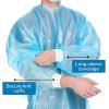 McKesson Chemotherapy Procedure Gown, Disposable – Full-Back, Waist Tie, AAMI Level 2, Unisex, Non-Sterile – Blue, Size XL, 51 in L, 30 Count