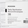 McKesson Daily Sterilization Record Envelope for Each Cycle Laboratory Sterilization Process – White, 8 1/2 in x 11 in, 100 Count, 1 Pack