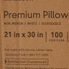 McKesson Disposable Non-Woven Pillowcases 21″ x 30″ Pack of 100 Standard White Pillow Covers for Hospitals Clinics Ambulance Services Non-sterile Soft Durable