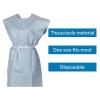 McKesson Disposable Patient Exam Gown [Pack of 50] Latex-Free, Medical, Hospital, Tissue/Polybacked, Blue, One Size Fits Most