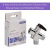 McKesson Diverter Valve for Handheld Shower Head, Chrome Plated Finish, 1/2 in Threading, 1 Count